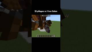 50 pillagers vs 1 iron golem [upl. by Cower]