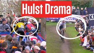 Mathieu Van Der Poel Spitting Tom Pidcock Headbutting In World Cup [upl. by Jenna]