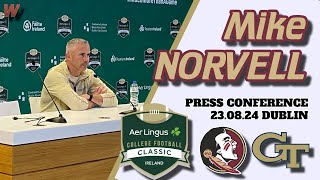 Mike Norvell Post Practice Press Conference  Dublin walk through  FSU Football  Warchant FSU [upl. by Nnoved]