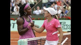 Serena Williams vsJustine Henin Highlights  2007 RG QF [upl. by Weinert]