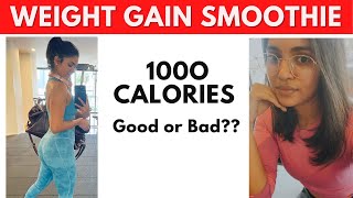 High calorie smoothie for weight gain fast for skinny girls good or bad [upl. by Annavaj]