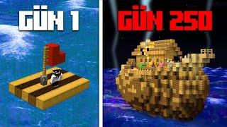 Minecraft’ın EN TEHLİKELİ Okyanusunda 250 Gün Geçirmek… TÜM HİKAYE [upl. by Berhley]