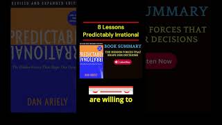 8 Lessons from Predictably Irrational by Dan Ariely booktok booktube podcast [upl. by Laleb]