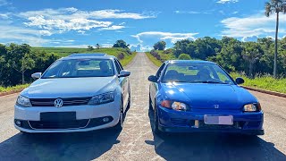 HONDA VTI TURBO vs JETTA TSI STAGE 3  Quem Será o Rei do Asfaltoquot [upl. by Simara]