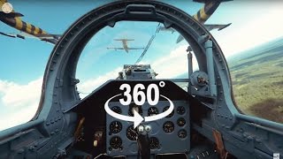 Fighter Jet Formation Flying 360° video  6 Jets [upl. by Othilia]