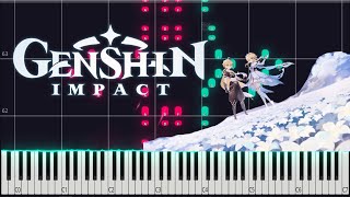 Teyvat Chapter Storyline Preview Travail  Genshin Impact PIANO TUTORIAL Sheet in the description [upl. by Valenza]