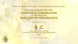 Centennial of the Canonical Coronation of the Image of Our Lady of Peñafrancia 20 September 2024 [upl. by Ahsen]