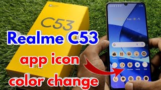 realme c53 app color change realme c53 app icon color change [upl. by Atsyrk]