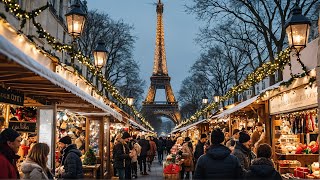 Marché de Noel sous la tour Eifel Christmasambience [upl. by Lebasile]