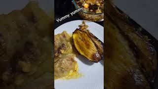 Patlıcan musakka ve lahana sarması  патладжанена мусака  eggplant moussaka [upl. by Linskey506]