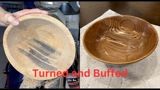 Final turned and Buffed Laurel Oak [upl. by Ataymik]