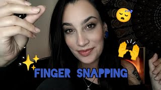 ASMR Fast amp Aggressive Finger Snapping  The Snapping NEVER Stops [upl. by Edlin]