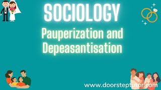 Pauperization and Depeasantisation  Issues Reasons  Rural Sociology [upl. by Cyprio]