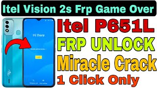 Itel P651L Frp UnlockBypass With Miracle 282 Crack 202223 By RamuMobileSolution [upl. by Esilana679]