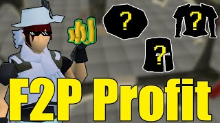 How to Flip in F2P and Make BANK  OSRS F2P Overnight Flipping Guide [upl. by Mcintyre]