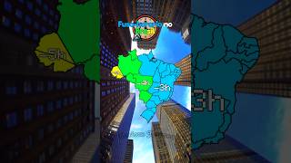 • Fusohorario no Brasil  mapper mapping map geography shorts [upl. by Shurlocke]