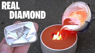 Casting REAL Diamond YouTube Play Button [upl. by Lihka]