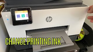 How To Change Ink Cartridge In HP OfficeJet Pro 901090129020 [upl. by Phyl626]