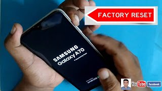 Samsung Galaxy A70 Factory Reset By screen lock [upl. by Sinoda]