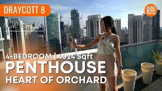 DRAYCOTT 8 District 10 PENTHOUSE  Spacious 4Bedroom  Home Tour by Belle Chua Bei Er 蔡贝儿 [upl. by Zil]