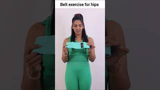 Belt exercise for hips fat 🔥 workout fatlossworkout [upl. by Gosselin]