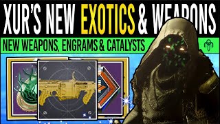 Destiny 2 XURS CATALYST COMBO amp NEW WEAPONS 71 Stat Exotic Catalysts Engrams amp Armor 4th Oct [upl. by Vallo]