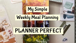 Plan With Me  How I Meal Plan in Planner Perfect [upl. by Case]