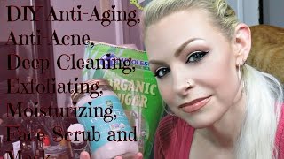 DIY AntiAging AntiAcne Deep Cleaning Exfoliating Moisturizing Face ScrubMask  DIY Annimal [upl. by Mayram]