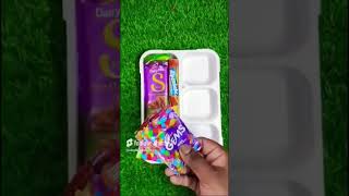 Dairy Milk Chocolate Gems Wafer Toffee Candy Jelly Snacks amp Milkshake lunchbox Ideas 😍 😋 [upl. by Asselem]