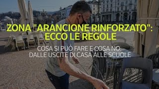 Zona «arancione rinforzato» ecco le regole [upl. by Arec]