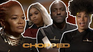 Chopped Alligator Sausage Crawfish Okra Filé Powder  Full Episode Recap  S54 E9  Food Network [upl. by Enelam]