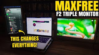 The Best So Far  MaxFree F2 Triple Portable Monitor Review [upl. by Acisse]