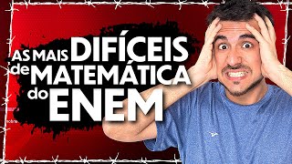 As questões mais DIFÍCEIS de MATEMÁTICA do ENEM 2018  Resolução Comentada [upl. by Oilime]