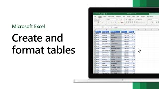 How to create and format tables in Microsoft Excel [upl. by Alida71]