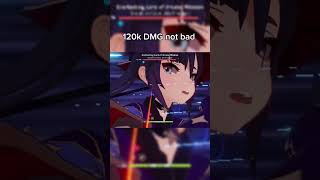 my weak yoimiya build hit 120k DMG genshinimpact shorts genshinimpact genshin [upl. by Carrillo]