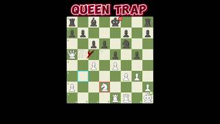 Queen trap  chesscom chess queentrap chessmemes chessedit views viralvideo shorts music [upl. by Chaing]