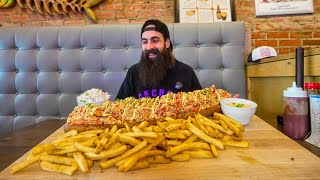 THE HARDEST CHALLENGE IVE DONE THIS YEARTHE WORLDS BIGGEST LOBSTER ROLL  BeardMeatsFood [upl. by Natala]