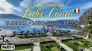 Lake Como Italy  2 Day Itinerary amp Travel Budget  Menaggio Bellagio Varenna Travel Vlog [upl. by Cornelius]