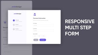 Awesome Responsive Multi Step Registration Form HTML CSS amp JavaScript [upl. by Eceinahs720]