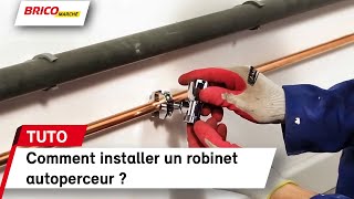 Comment installer un robinet autoperceur   Bricomarché [upl. by Aerdnael902]