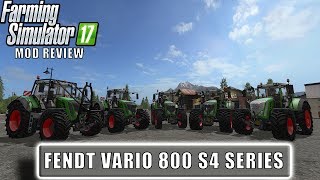 quotFENDT VARIO 800 S4 SERIESquot FarmingSimulator 17 Mod Review [upl. by Hardner]