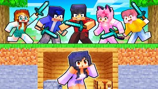 Aphmau VS 10 HUNTERS in Minecraft [upl. by Nbi]