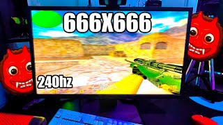 Juego CS 16 con Resolucion 666x666 con 240hz [upl. by Nyloj]