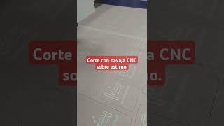 Cortamos estireno con vinil para avisos depuerta En CNC con navaja [upl. by Dlorah]