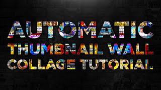 Photoshop Tutorial  Automatic Collage Thumbnail Wall Tutorial [upl. by Taddeusz]