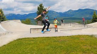 Whitefish Montana SKATEPARK 4k [upl. by Cowan]