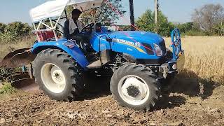 New Holland Excel 5510 4wd with Shri ji dharshan 2mb plough part 1 [upl. by Cida]