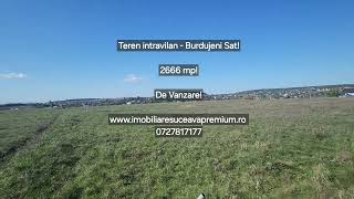 Teren intravilan  2666 mp  Burdujeni Sat De Vanzare 0722101820 [upl. by Guod818]