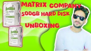 Matrix Company 500GB Hard Disk Unboxing [upl. by Aeirdna]