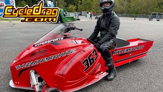 700HP TURBO Snowmobiles Race on Asphalt [upl. by Ray]